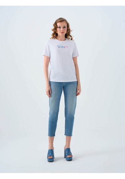 Loft Mom Mavi Kadın Jean Pantolon Lf2038773 Mavi