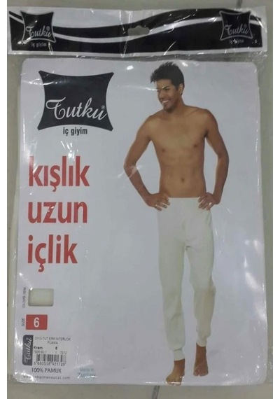 Erkek Kışlık İnterlok Pamuk'lu Alt Uzun İçlik 0113 - 1 Adet 001