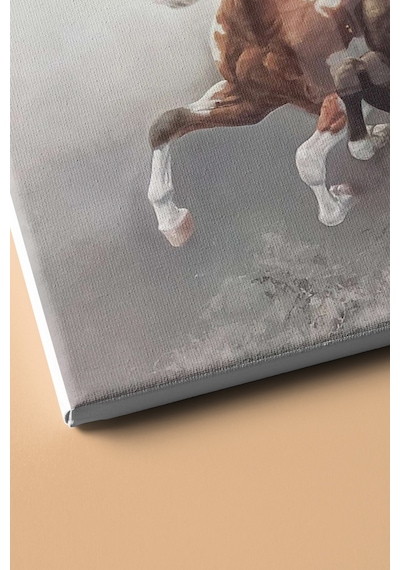 Webstyle Sayılarla Boyama Seti Kasnaklı Şahlanan Atlar 50 X 65 Cm