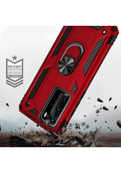 Huawei P40 Pro Kılıf Zore Vega Kapak Gri