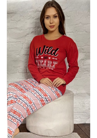 Novavita Yenihayat Kırmızı Pijama Takımı