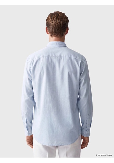 LC Waikiki Southblue Mavi Regular Fit Oxford Erkek Gömlek Blue