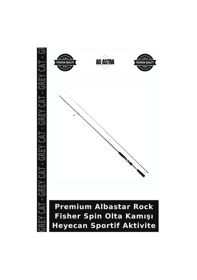 Premium Albastar Rock Fisher Spin Olta Kamışı Heyecan Sportif Aktivite 240cm