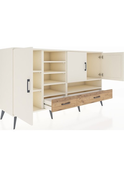 Hyperion Konsol 8 Raflı 2 Çekmeceli 3 Kapaklı 176x44x99 Aytaşı-ay Aytaşı-aytaşı/çam Hyperion Konsol 8 Raflı 2 Çekmeceli 3 Kapaklı 176x44x99 Aytaşı-ay Aytaşı-aytaşı/çam