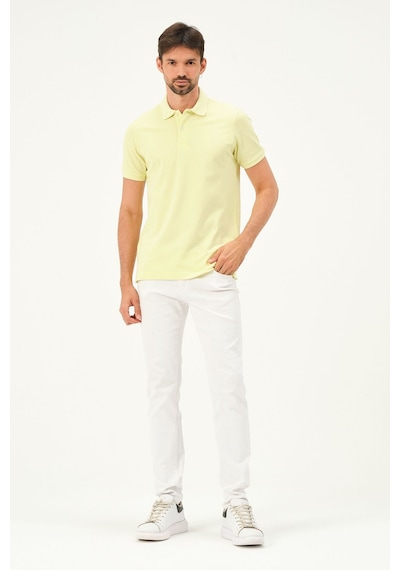 Classıc Pamuk Regular Comfort Erkek Polo Yaka Tişört Sarı