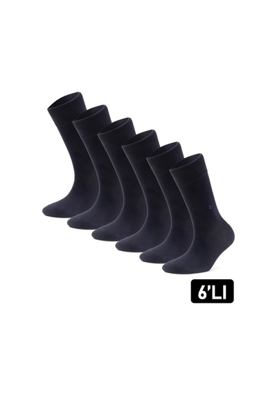 Just Inner Erkek 6 Lı Bambu Çorap Kışlık Terletmez Yapı 11600 Lacivert