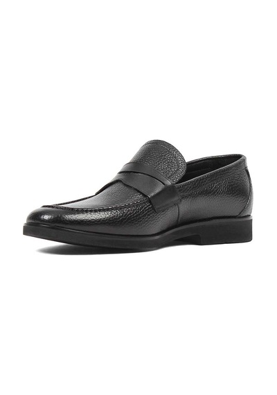 Erkek Siyah Floter Deri Loafer