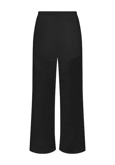 Only Onllıan Lace Kadın Pantolon Geniş Paça Dantel Detaylı Şık Günlük Siyah