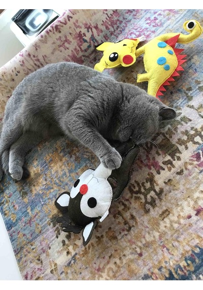 Dino Geyik 28 Cm Catnip + Kedi Zili