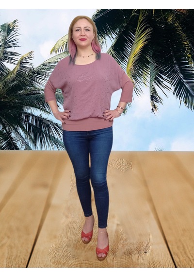 Boutique Venüs Pembe Bluz BV-PN-120 Pembe Renk