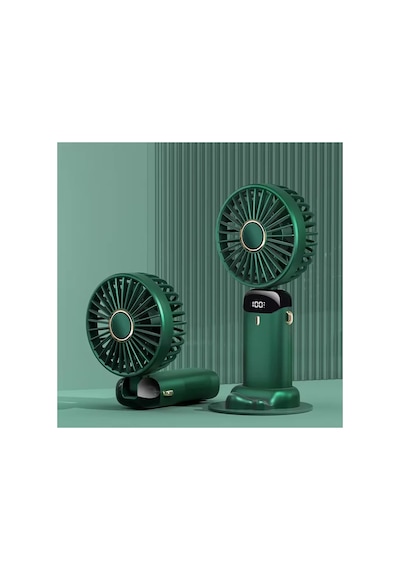 Mini Klima Led Göstergeli Şarjlı El Fanı Vantilatör 5 Kademeli Hız Serinletici Parfümlü Fan