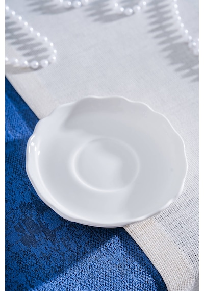 Acar King Çay Tabağı - 13 Cm Beyaz