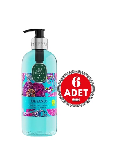 Eyüp Sabri Tuncer Doğal Zeytinyağlı Sıvı Sabun Okyanus 500 Ml X 6 Adet