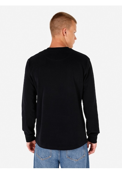 Colin's Colins Regular Fit Düğmeli Yaka Basic Siyah Erkek Uzun Kol Tişört Cl1065875 Siyah