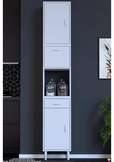 Çağıl 35 Cm Çok Amaçlı Organizer Dolap - Mutfak Kiler Banyo Antre Hobi Dolabı Beyaz 35x226x32 Cm Çağıl 35 Cm Çok Amaçlı Organizer Dolap - Mutfak Kiler Banyo Antre Hobi Dolabı Beyaz 35x226x32 Cm