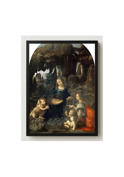 Rönesans Leonardo Kayalıklar Bakiresi Çerçevesiz Poster 21x30 Cm A4 Tablo Rönesans Klasik Sanat