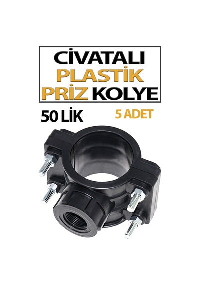 Civatalı Plastik Priz Kolye 50x1/2 Lik 5 Adet