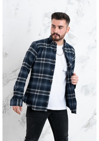 Advante Slimfit Erkek Ekoseli Oduncu Gömlek