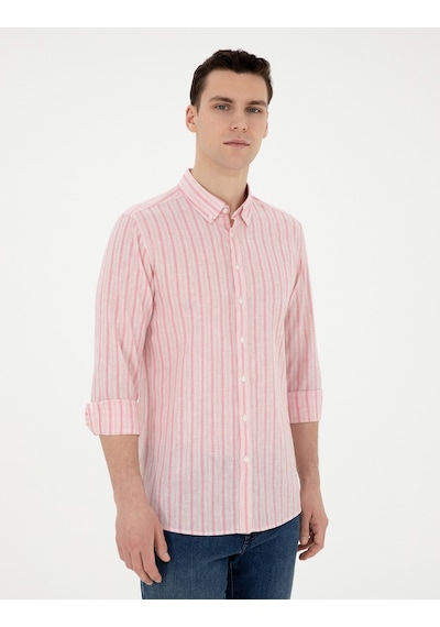 Pierre Cardin Erkek Mercan Gömlek Desenli 50284400-vr186 Mercan Pierre Cardin Erkek Mercan Gömlek Desenli 50284400-vr186 Mercan