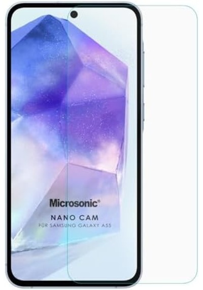 Galaxy A55 Nano Glass Cam Ekran Koruyucu Galaxy A55 İle Uyumlu Ekran Koruyucu - Şeffaf