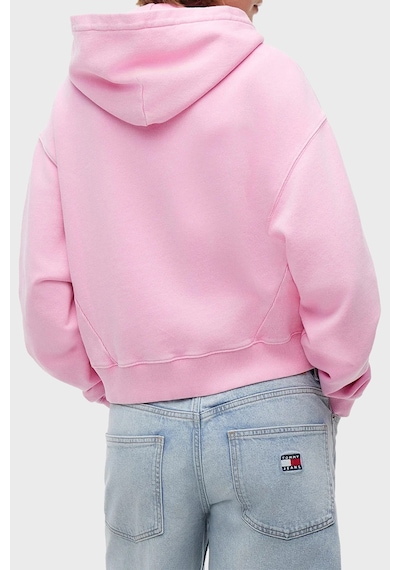 Tommy Jeans Logolu Regular Fit Kapüşonlu Sweat Kadın Sweat Dw0dw22906 Tou Pembe