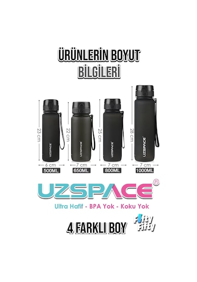 800 Ml Çift Renk Softtouch Tritan Su Matarası Gri-sarı