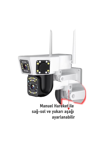 Pro 3014 360 Görüş Hareketli Wireless Waterproof Akıllı Ip Güvenlik Kamerası Okam Uygulama