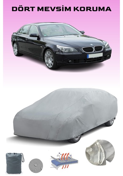 Bmw 5 Series E60 2007 - 2009 Araba Brandası Oto Branda Gri
