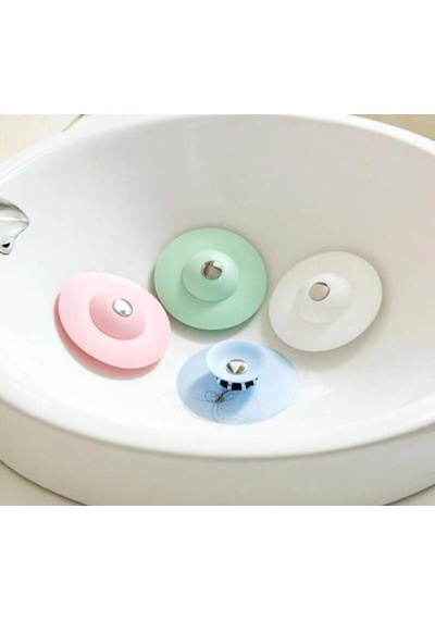 Seahome Silikon Lavabo Ve Küvet Tıkacı Süzgeç, 2 Fonksiyonlu Gider Kapatıcı Ufo Süzgeç 1 Adet Kd-00415 Diğer