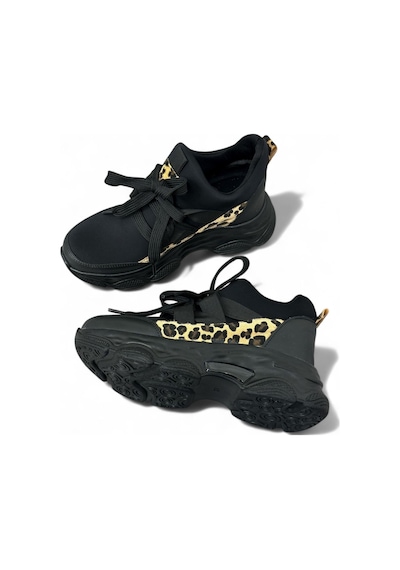 Erva'nın Butiği Siyah Dalgıç Kumaş Ryan Kadın Sneakers-5638