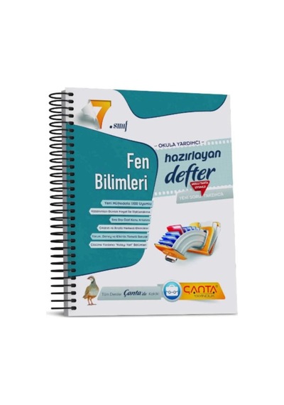 7.sınıf Fen Bilimleri Hazırlayan Defter Çanta