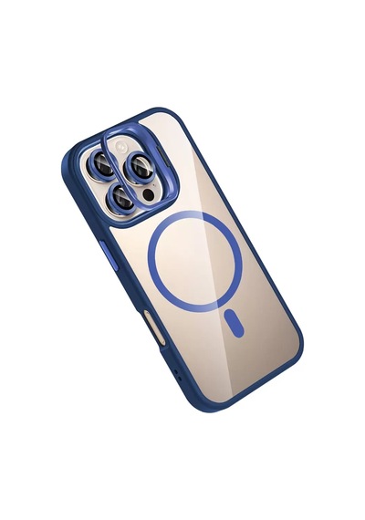 Joko Apple İphone 16 Pro Remim Lensli Magsafe Standlı Kapak - Lacivert