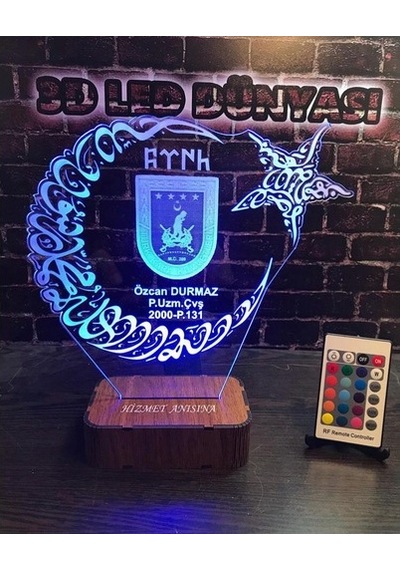 Hediye Pöh Ay Yıldız Tsk Türk Bayrağı 16 Renkli Kumandalı