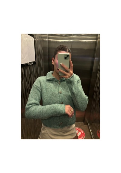 Genel Markalar Kadın Turkuaz Polo Yaka Düğmeli Oversize Triko Hırka Uzun Kollu Basic Günlük Hırka Turkuaz 923228701 Turkuaz Genel Markalar Kadın Turkuaz Polo Yaka Düğmeli Oversize Triko Hırka Uzun Kollu Basic Günlük Hırka Turkuaz 923228701 Turkuaz