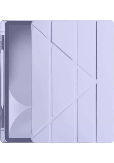 Newface Apple İpad Pro 11 2024 Kılıf Kalemlikli Hugo Tablet Kılıfı - Lila