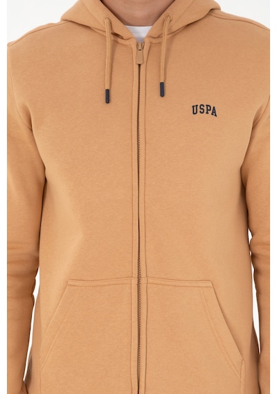 U.S. Polo Assn. Erkek Camel Şardonlu Örme Hırka 50293146-VR015