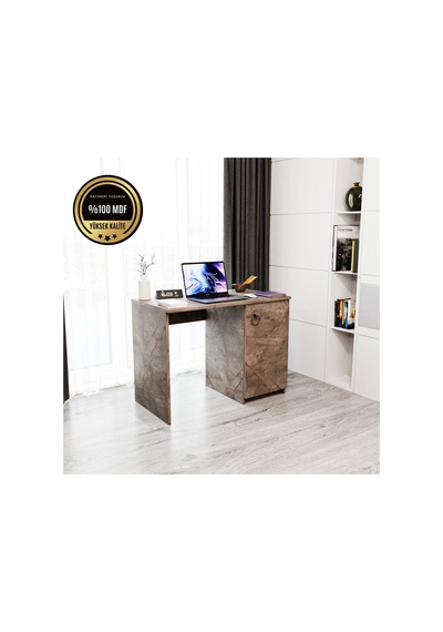 Matilda Çalışma Masası Kapaklı Modern Tasarım Gri Matilda Çalışma Masası Kapaklı Modern Tasarım Gri