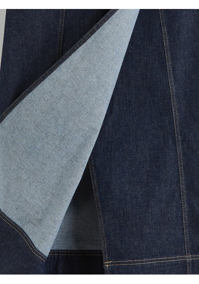 Lcw Vision İndigo Beli Kemerli A Kesim Jean Etek