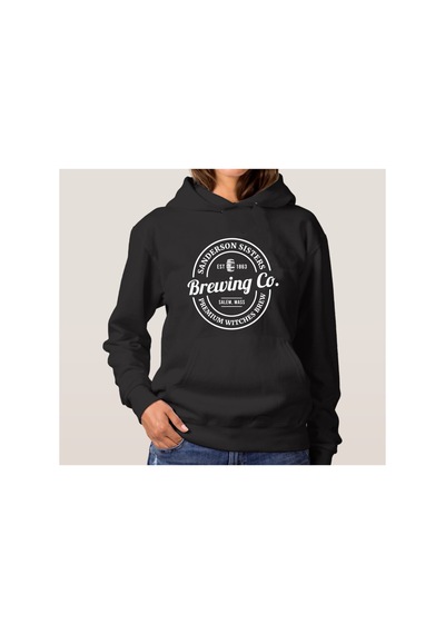 Blackjack Giyim Unisex Baskılı Kapşonlu Sweatshirt Siyah