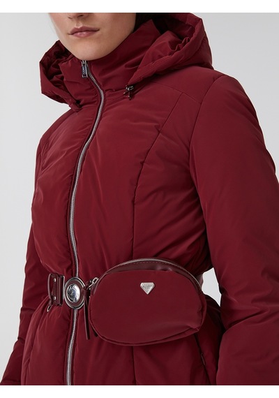Regular Fit Kadın Mont Bordo