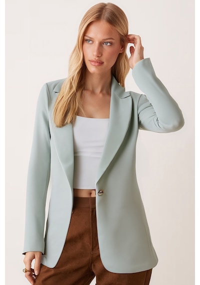 Armonika Kadın Mint Tek Düğmeli Ceket Arm-20k001020
