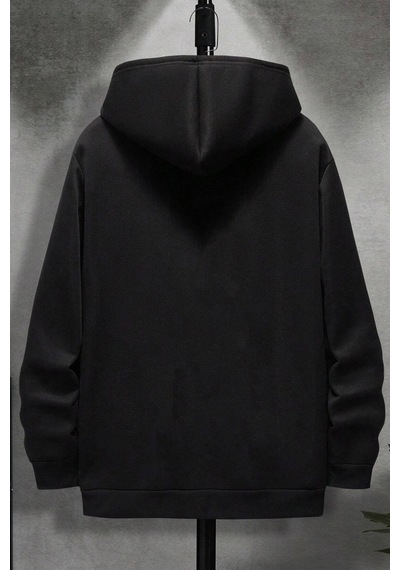 Uyguntarz Korku Karakterleri Baskılı Unisex Oversize Sweatshirt siyah