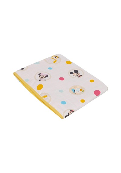 Taç 1500187685 Disney Mickey Baby Pamuk Lisanslı Müslin Battaniye, Çok Renkli Genel