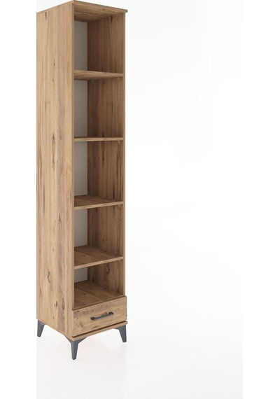 Hyperion Dolap 5 Raflı Tek Çekmeceli 44x44x221 Çam-çam Çam