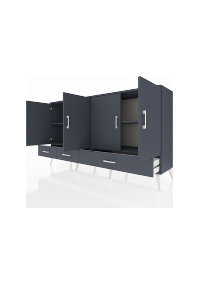 Hyperion Konsol 6 Raflı 3 Çekmeceli 4 Kapaklı 176x44x99 Antrasit- Antrasit-antrasit Hyperion Konsol 6 Raflı 3 Çekmeceli 4 Kapaklı 176x44x99 Antrasit- Antrasit-antrasit