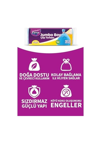 Güçlü Çöp Torbası Boy 10'lu