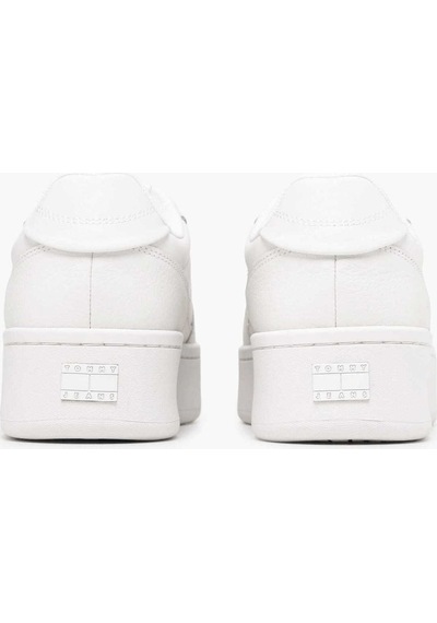 Tommy Hilfiger Kadın Marka Logolu Günlük Kullanıma Uygun Ekru Sneaker En0en03082 Ybl