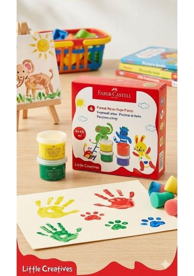 Faber Castell L.creatives Parmak Boyası 4'lü Çok Renkli