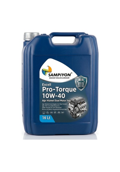 Şampiyon Pro-torque 10W-40 Excell Ağır Hizmet Dizel Motor Yağı 16 L
