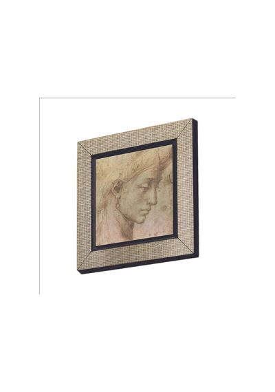 Baş Etüdü Leonardo Da Vinci Baskılı Mdf Magnet 7x7 54